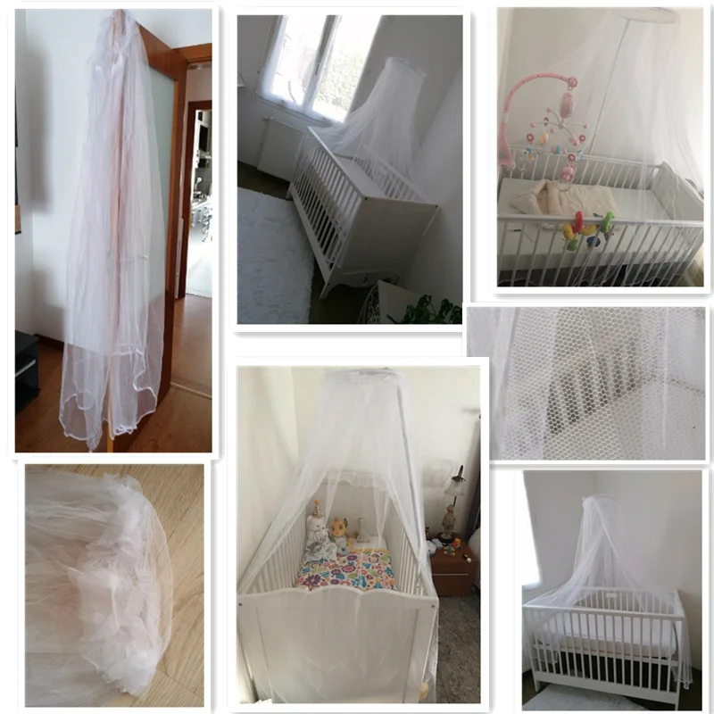 Mosquitera de verano para bebé, cúpula de malla, cortina para dormitorio, redes para recién nacidos, dosel portátil plegable, suministro de cama para niños, tienda repelente