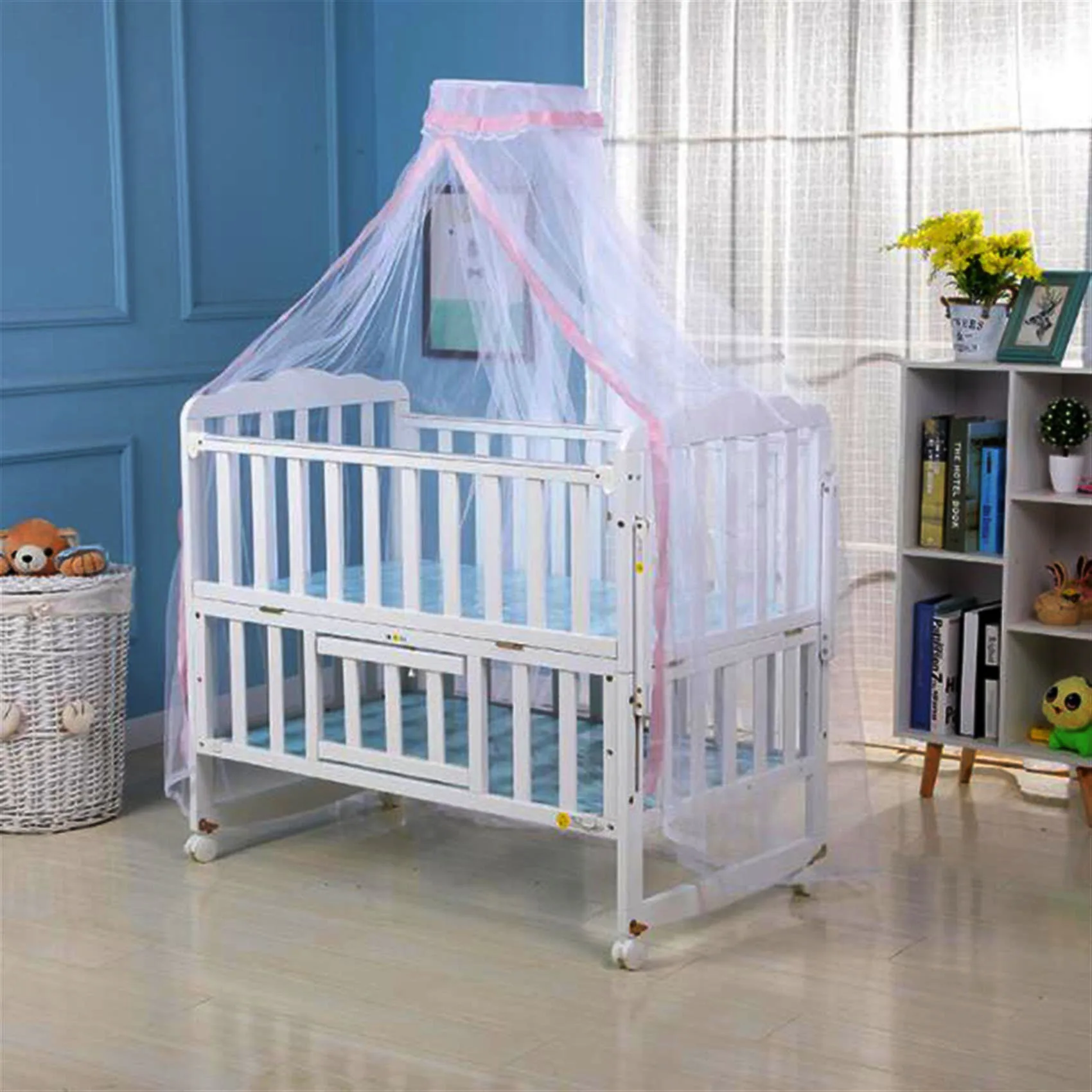 Mosquitera de verano para bebé, cúpula de malla, cortina para dormitorio, redes para recién nacidos, dosel portátil plegable, suministro de cama para niños, tienda repelente