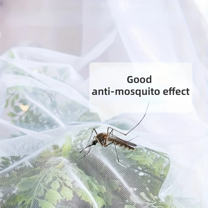 Mosquitera blanca grande para acampar al aire libre, a prueba de insectos, protectora, transpirable y portátil, uso en dormitorio, hamaca y tienda de campaña