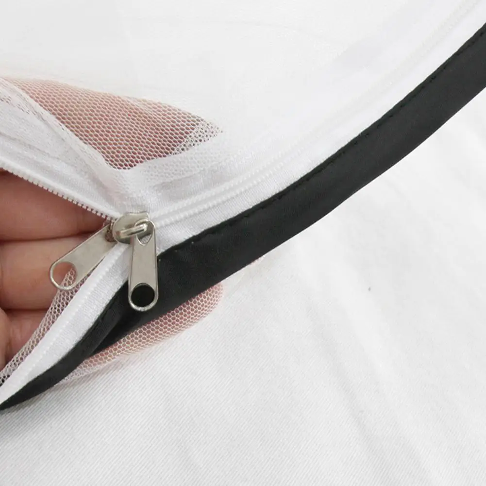 Tienda de campaña de malla con mosca, mosquitera emergente portátil para cama, tienda de campaña de red plegable ligera para acampar en interiores y exteriores para viajes