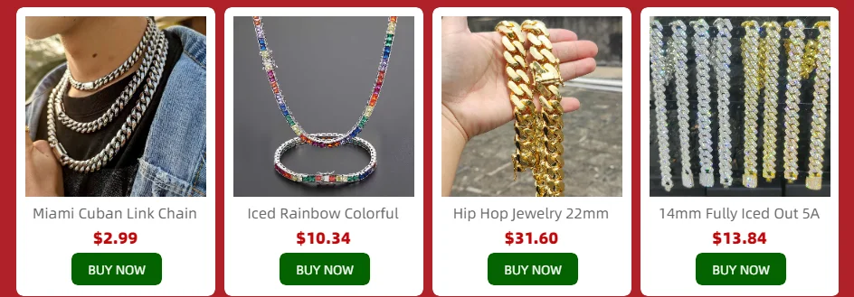 Envío Directo, cadena cubana de circonia cúbica helada de 6/8/14mm de ancho, 1-2 filas, collar de eslabones cubanos de Miami para rapero, joyería de Hip Hop