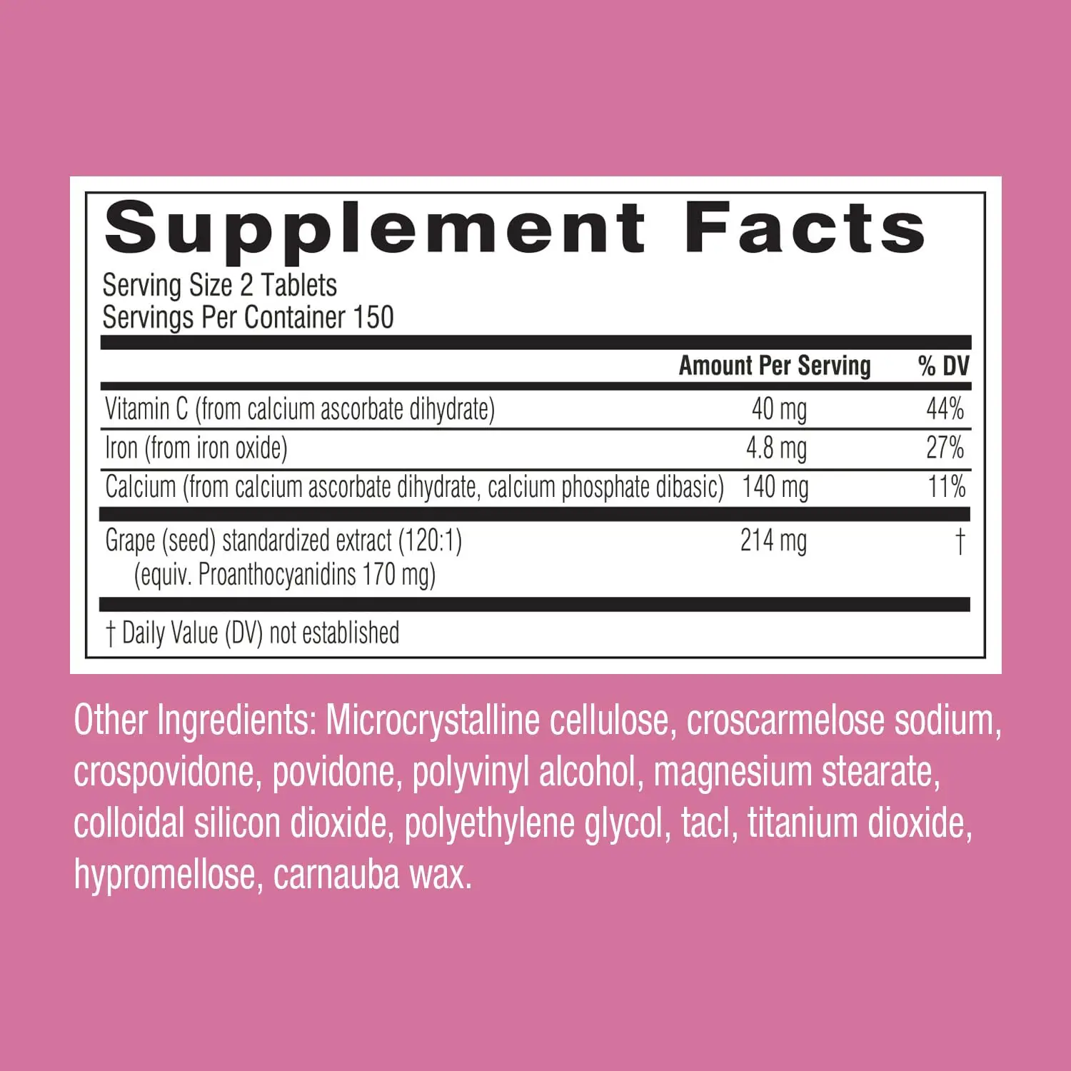 Swisse Extracto de semilla de uva, suplemento antioxidante con vitamina C, apoya la salud de la piel y colágeno, 300 tabletas - Imagen 5