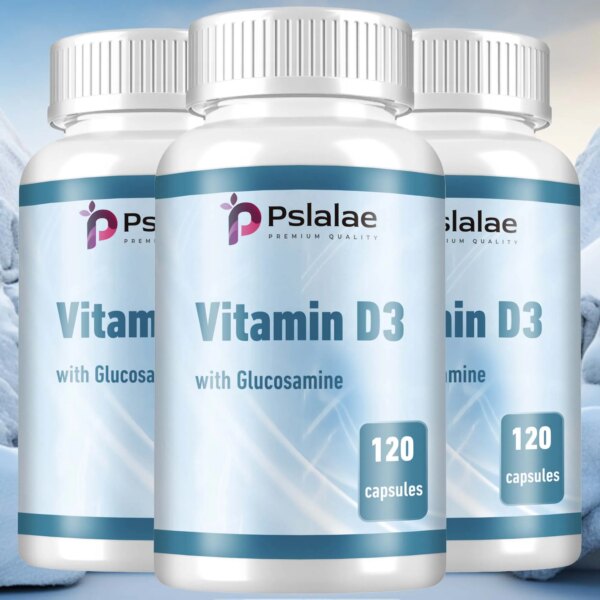 MSM + vitamina D3 con glucosamina-cuidado de las articulaciones, soporte para cartílago, huesos fuertes, salud inmunológica-120 cápsulas