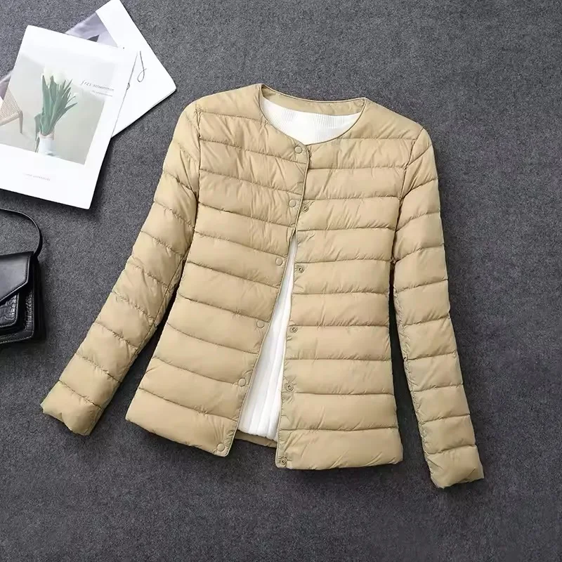 Plus Size Female Light Duck Down Matt Fabric Lightweight Coat Warm Women Windbreaker Parka Women's Down Jackets