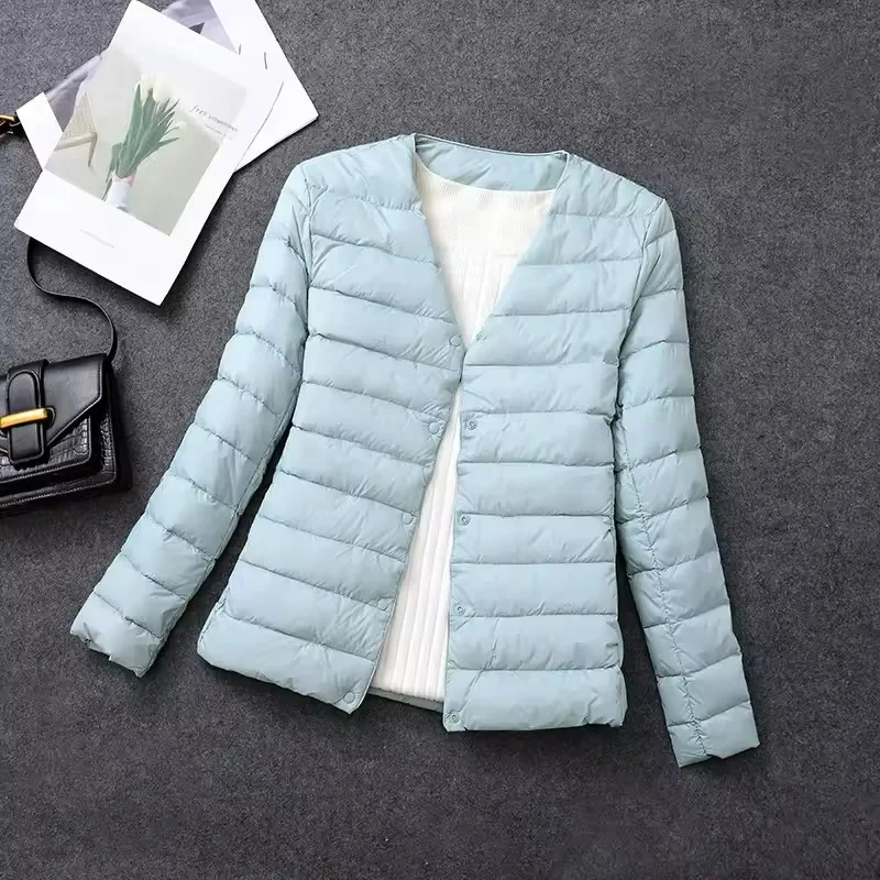 Plus Size Female Light Duck Down Matt Fabric Lightweight Coat Warm Women Windbreaker Parka Women's Down Jackets