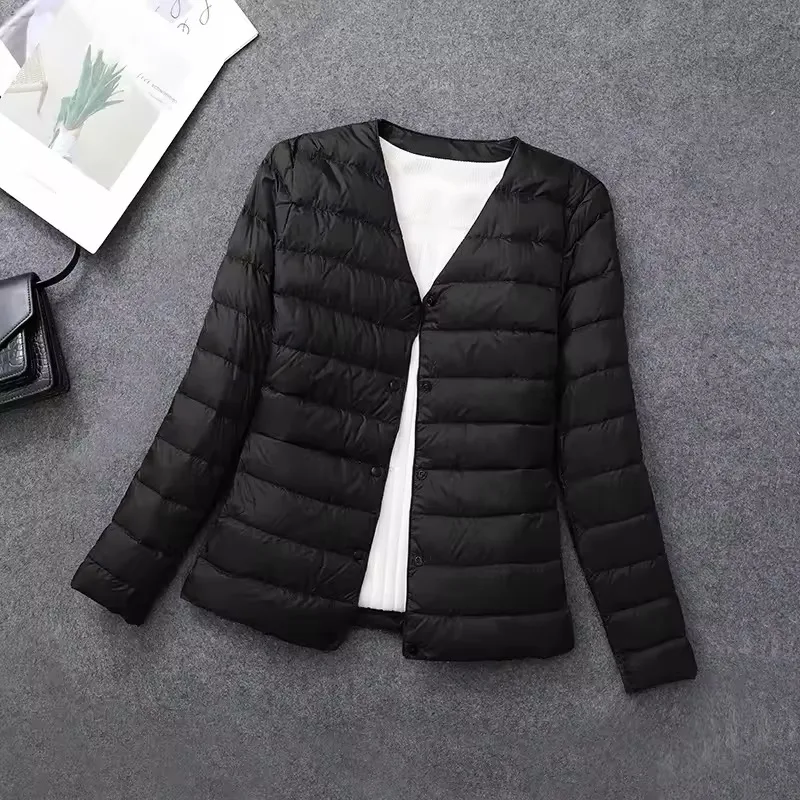 Plus Size Female Light Duck Down Matt Fabric Lightweight Coat Warm Women Windbreaker Parka Women's Down Jackets