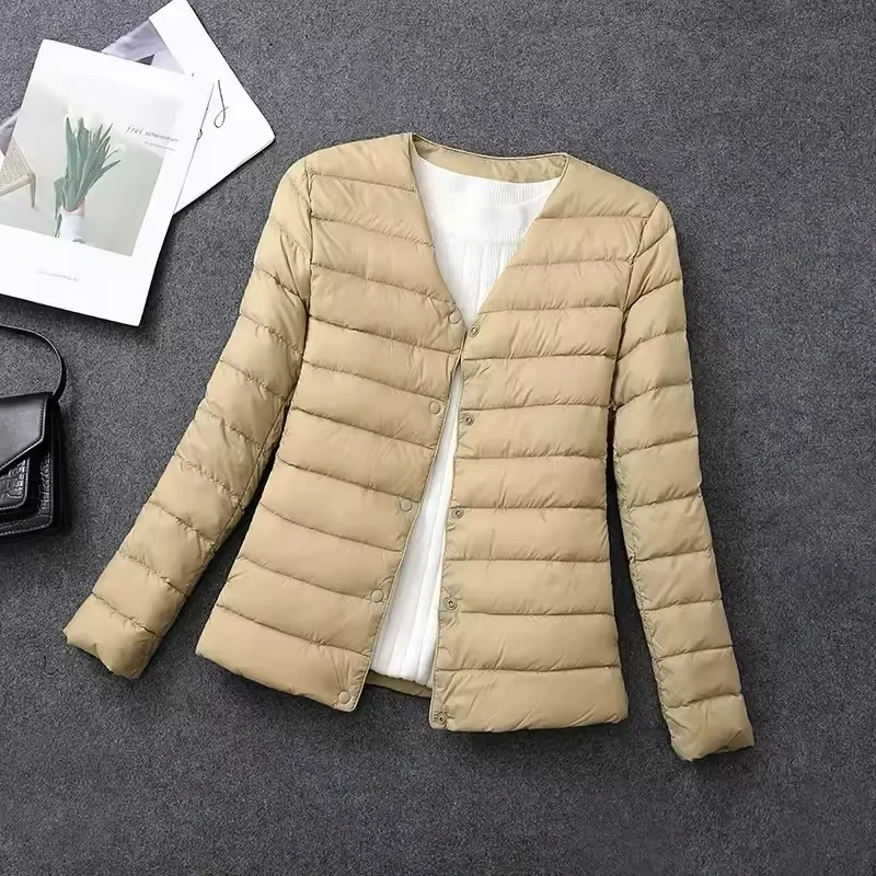 Plus Size Female Light Duck Down Matt Fabric Lightweight Coat Warm Women Windbreaker Parka Women's Down Jackets