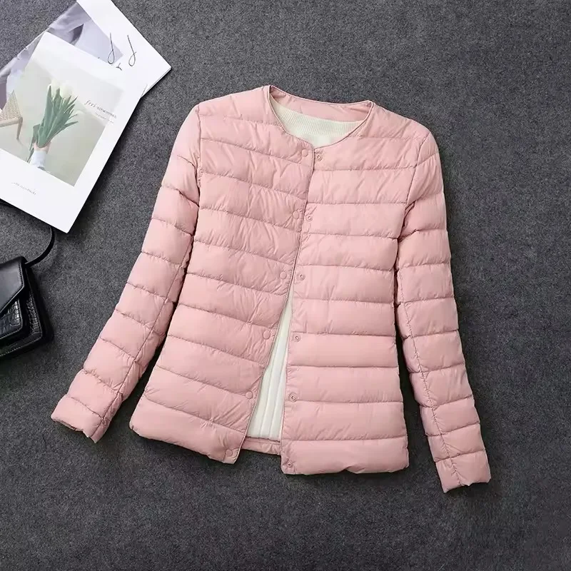 Plus Size Female Light Duck Down Matt Fabric Lightweight Coat Warm Women Windbreaker Parka Women's Down Jackets