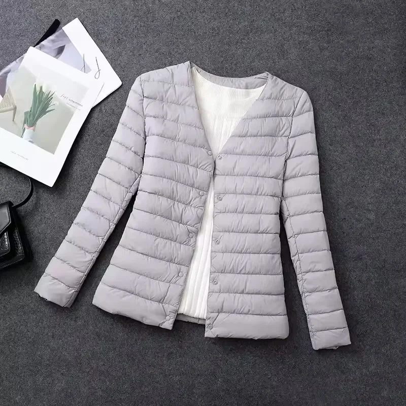 Plus Size Female Light Duck Down Matt Fabric Lightweight Coat Warm Women Windbreaker Parka Women's Down Jackets