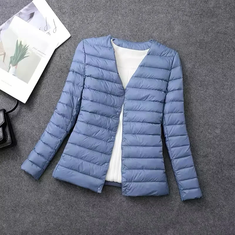 Plus Size Female Light Duck Down Matt Fabric Lightweight Coat Warm Women Windbreaker Parka Women's Down Jackets