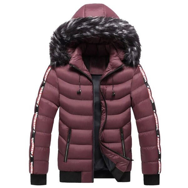Chaqueta de invierno para hombre con capucha, cálida y resistente al frío, abrigo acolchado de algodón, cortavientos y suave, chaqueta estilo béisbol para hombre, chaqueta masculina de invierno.