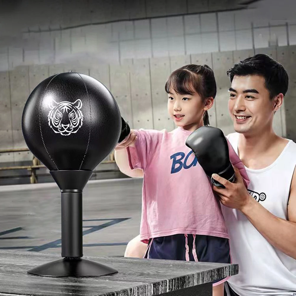 Stress Reliever Punching Bag With Suction Cup Stress Buster Desk Boxing Punch Ball Stress Buster Funny Toys for Kids Friends