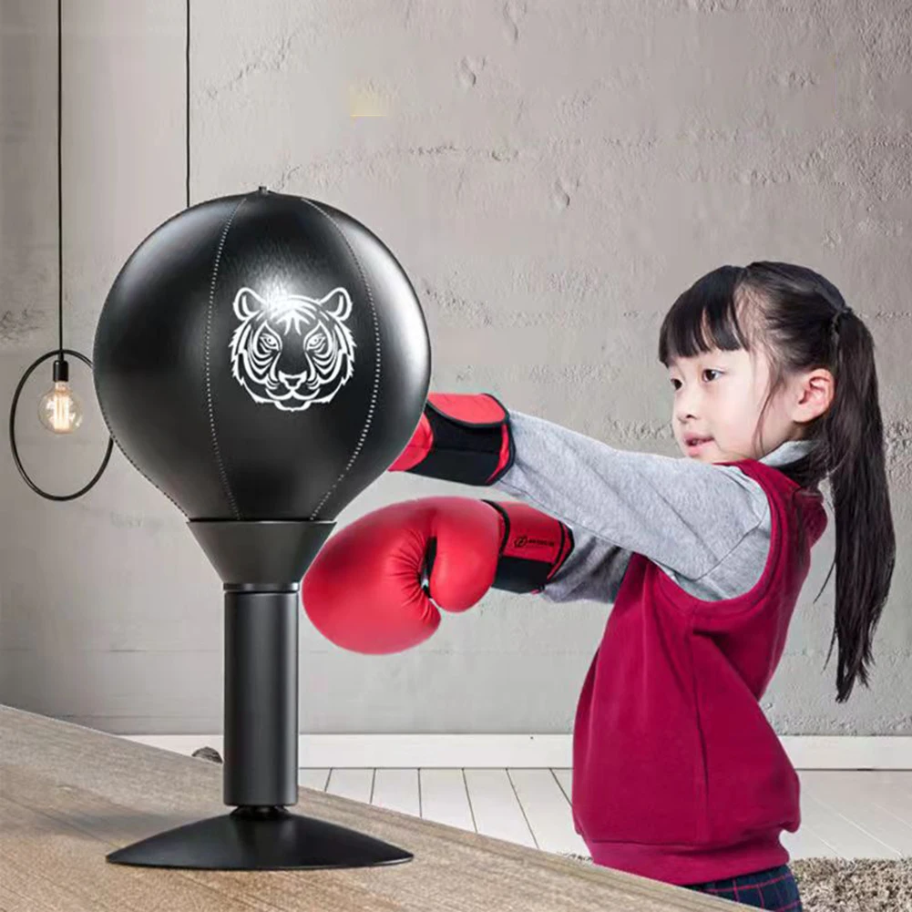Stress Reliever Punching Bag With Suction Cup Stress Buster Desk Boxing Punch Ball Stress Buster Funny Toys for Kids Friends