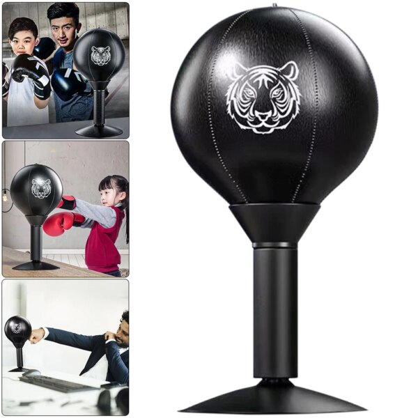 Saco de boxeo antiestrés con ventosa, pelota de golpeo de escritorio para aliviar el estrés, juguete antiestrés divertido para niños y amigos.