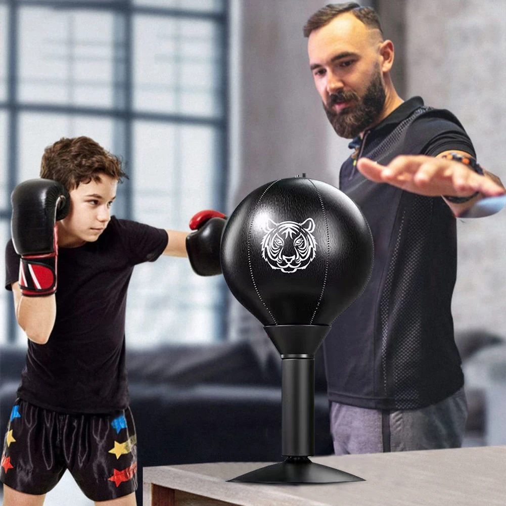 Stress Reliever Punching Bag With Suction Cup Stress Buster Desk Boxing Punch Ball Stress Buster Funny Toys for Kids Friends