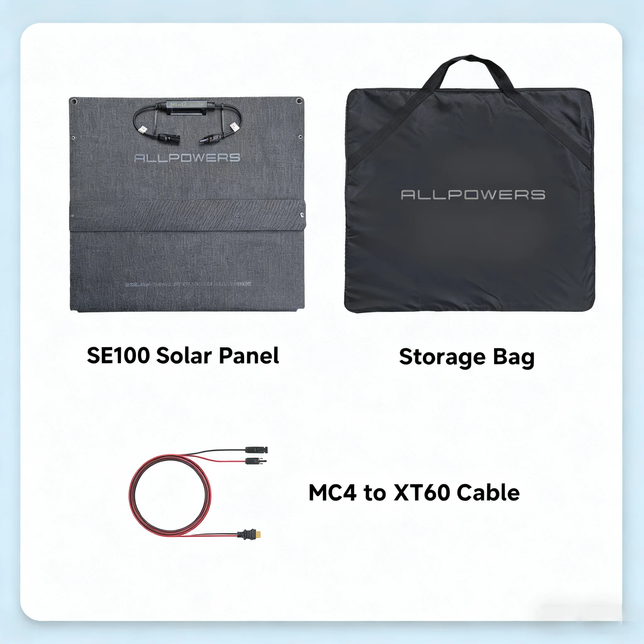 ALLPOWERS VOLIX P300 Solar Generator 256Wh Portable Power Station & SE100 100W Monocrystalline Solar Panel for Camping RV home