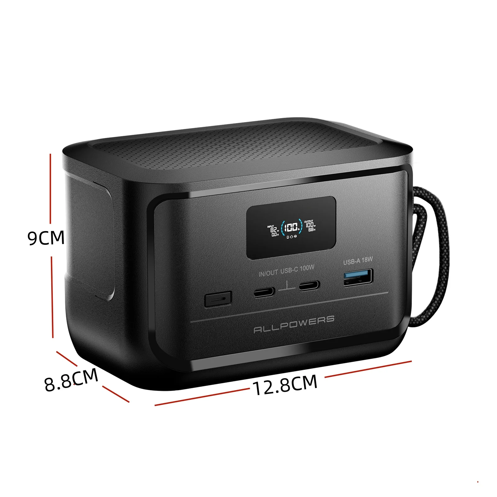 ALLPOWERS SOLAX P100 Portable Power Bank 99.2Wh 31000mAh LiFePO4 Battery 128W USB Output for Outdoor Camping Travel Emergency