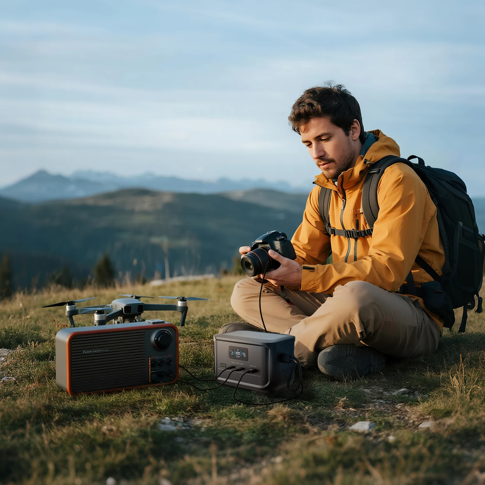 ALLPOWERS SOLAX P100 Portable Power Bank 99.2Wh 31000mAh LiFePO4 Battery 128W USB Output for Outdoor Camping Travel Emergency