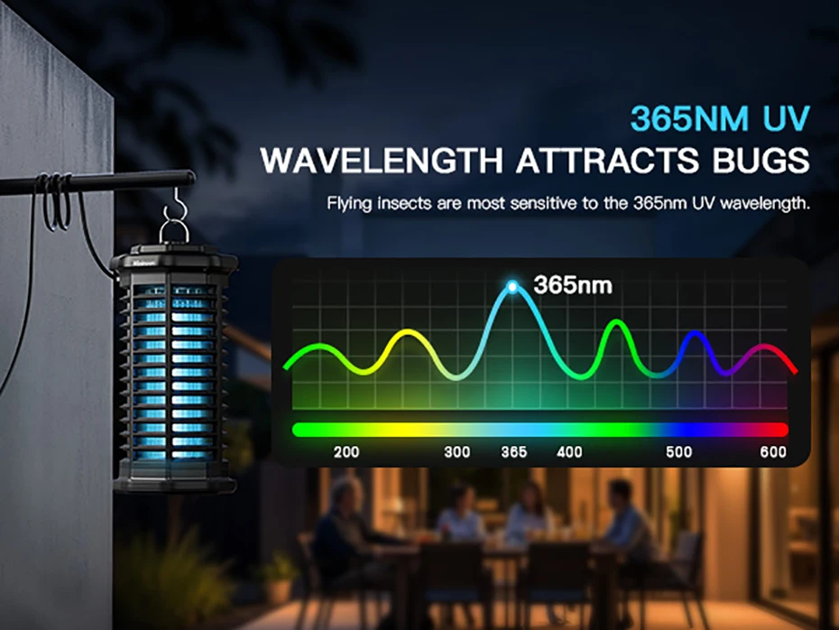 Bug Zapper Outdoor 4000V Powerful Electric Mosquito Zapper 15w Fly Trap Outdoor, IPX4 Fly Zapper for Indoor Yard Backyard Patio