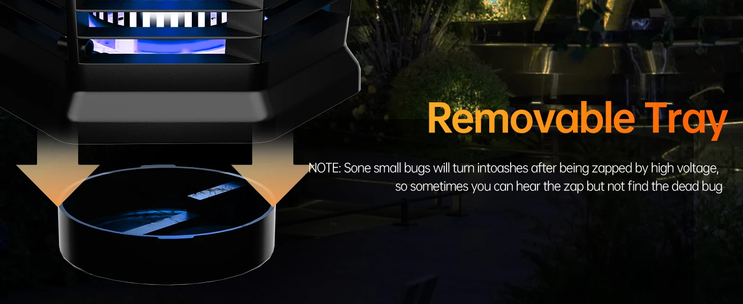 Electric Bug Zapper,Indoor Insect Killer with Switch Waterproof MosqMosquito  Repellent Outdoor, Fly Traps for Backyard Patio