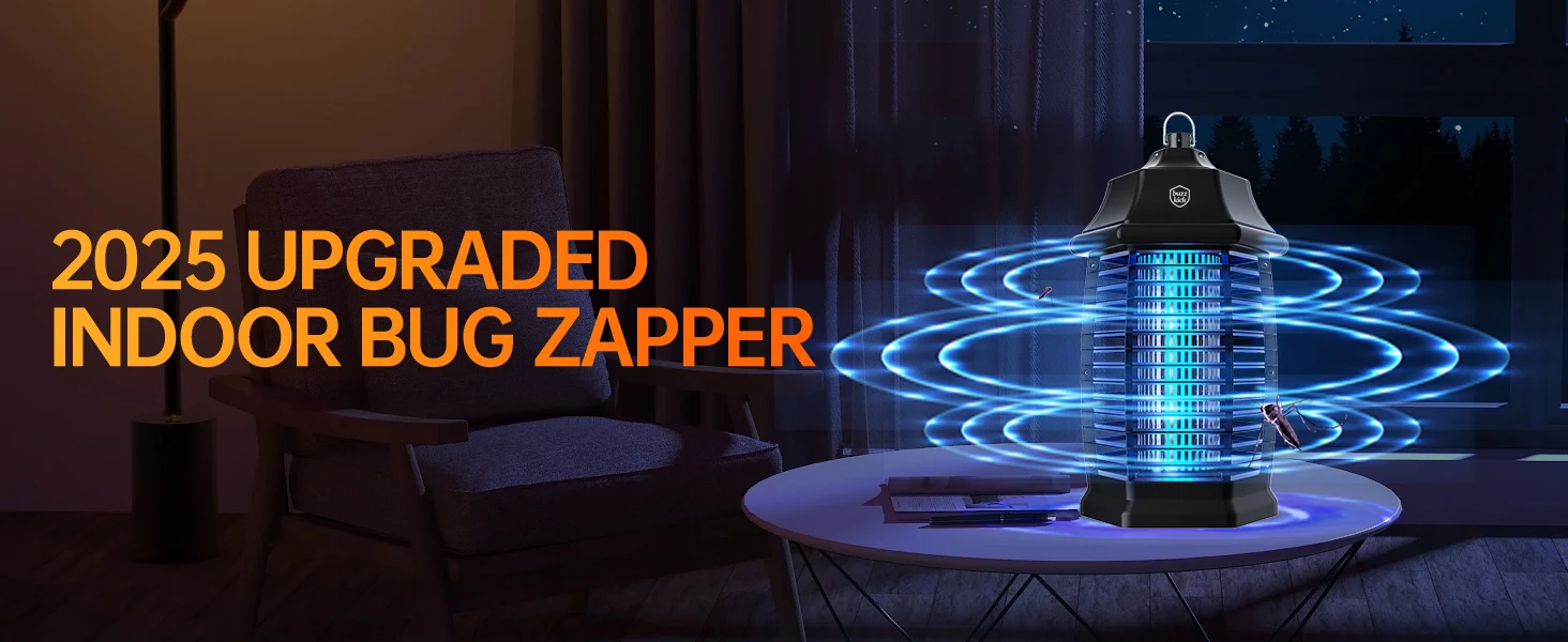 Electric Bug Zapper,Indoor Insect Killer with Switch Waterproof MosqMosquito  Repellent Outdoor, Fly Traps for Backyard Patio