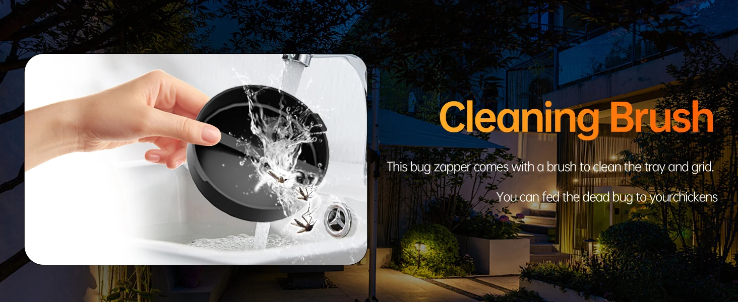 Electric Bug Zapper,Indoor Insect Killer with Switch Waterproof MosqMosquito  Repellent Outdoor, Fly Traps for Backyard Patio