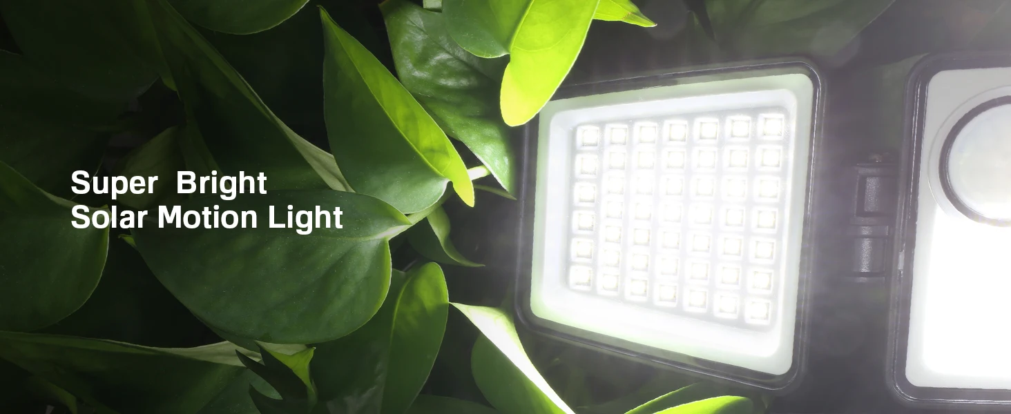 Solar Outdoor Lights - 3000LM 188 LED Motion Sensor Lights Solar Flood Security Lights for Backyard Yard Patio